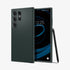 ACS07287 - Galaxy S24 Ultra Case Liquid Air in Matte Black showing the back